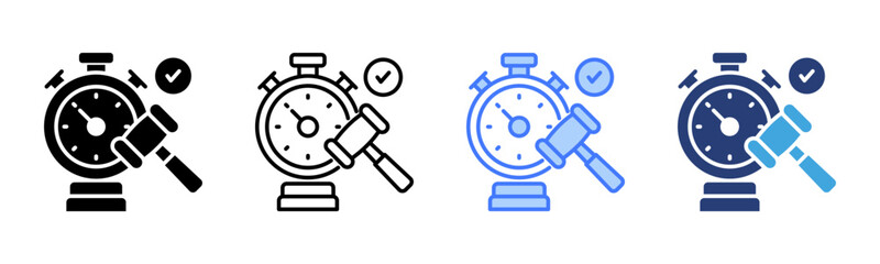 Accountability icon sheet multiple style collection