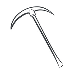 scythe tool with blade icon