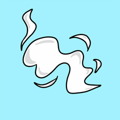 vector image of cloud or smoke effect