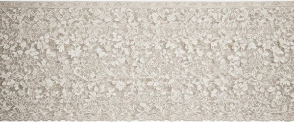Fototapeta premium Antique lace overlay on white, textured, classic ornate pattern , photography, romantic, pattern