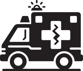 Vector Ambulance Silhouette