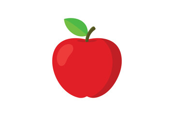 Fresh Apple vector on white background