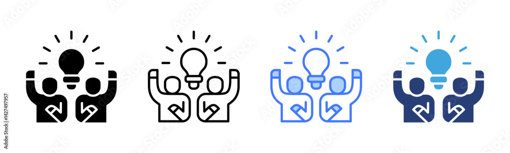 Poster Active  icon sheet multiple style collection