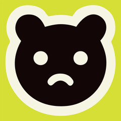 Cartoon Emoji Stickers for Messages and Decor