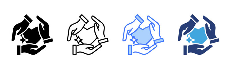 Empathy icon sheet multiple style collection