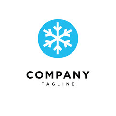 Letter O Snow Logo Icon Vector