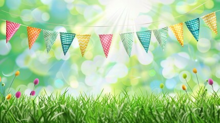 Spring Bank Holiday Festive Background: Igniting the Fiery Joy and Endless Vitality of Spring Bank Holiday with Colorful Festive Elements