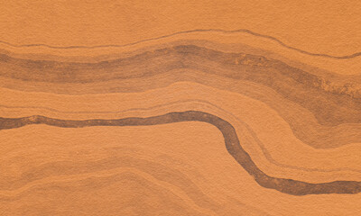 Abstract soil and rock background. Brown weathered layered stone surface texture