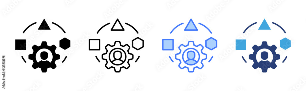 Poster Adaptive icon sheet multiple style collection