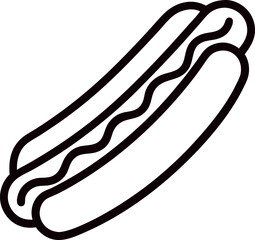 hot dog vector illustration