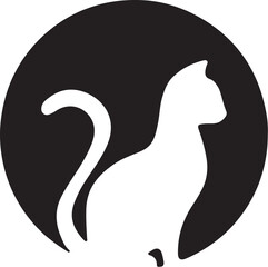 Cat   simple icon. Vector ICON all icon Viktor