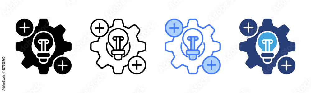 Poster Method icon sheet multiple style collection