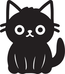 Cat   simple icon. Vector ICON all icon Viktor