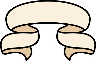 Heraldic Paper Roll Illustration Element