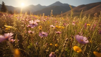 meadow with flowers