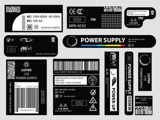 Label pack design. Vector graphic asset for streetwear design. Retro futuristic element in Y2K for apparel, clothing and poster design