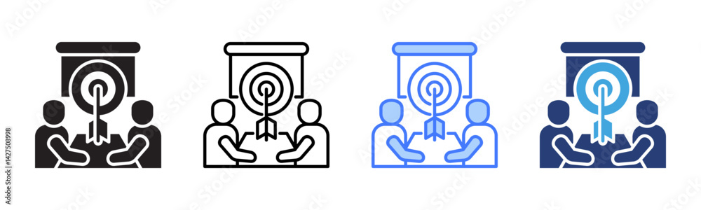 Poster Target icon sheet multiple style collection