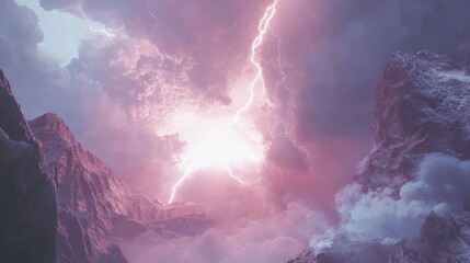 Lightning splits clouds to reveal the full IPCC red alert ðŸ“œ. 