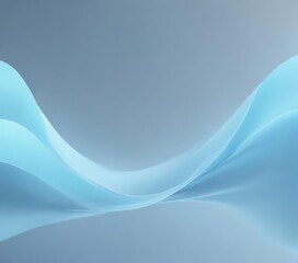 Naklejka premium Flowing light blue abstract, delicate gradient, dreamy feel , modern, canvas