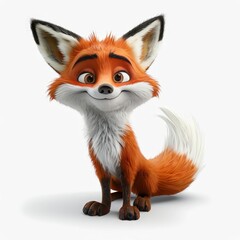 Obraz premium an AI Image Generator, Adorable Cartoon Fox Character