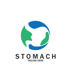 Stomach Logo vector illustration design creative Gastroenterology Healthy Logo element icon  Stomach healthcare icon vector template
