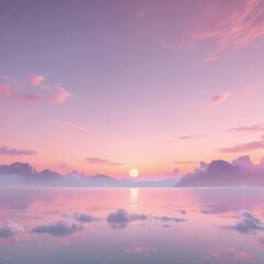 Dreamy pastel sunset gradient, soft cotton candy hues ,  magical,  delicate
