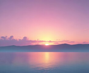 Naklejka premium Fuzzy pastel sunset, pink, blue, yellow gradient , fantasy, texture