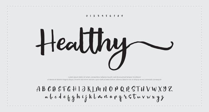 signature Font Calligraphy Logotype Script Brush Font Type Font lettering handwritten 