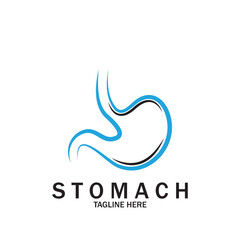 Stomach Logo vector illustration design creative Gastroenterology Healthy Logo element icon  Stomach healthcare icon vector template