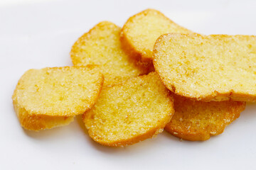 Crispy butter and sugar bread