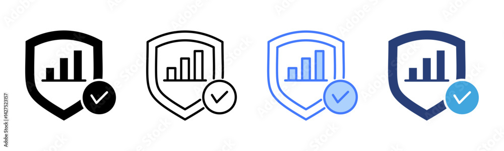 Poster Reliability icon sheet multiple style collection