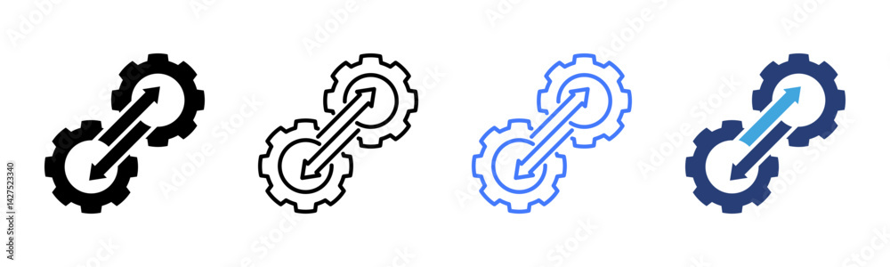 Poster Transition icon sheet multiple style collection