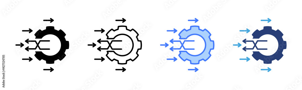 Poster Change icon sheet multiple style collection