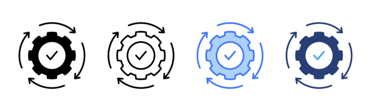Consistency icon sheet multiple style collection