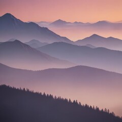 Obraz premium sunrise over mountains