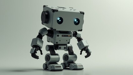 Futuristic Solo Robot Art Picture