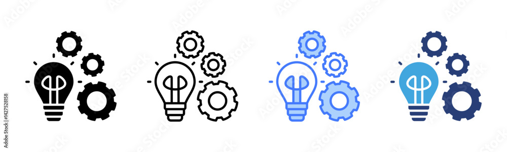 Poster Skill icon sheet multiple style collection