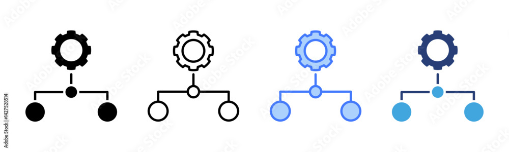 Poster subordinate icon sheet multiple style collection