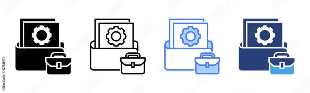 Poster Project icon sheet multiple style collection