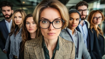 Fototapeta premium Recruitment and candidate selection process showcasing HR professionals using digital tools to evaluate talent and identify career opportunities, ensuring workforce success and organizational growth.