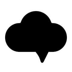 cloudy speech bubble