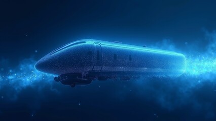 Fototapeta premium Futuristic Aircraft Art Picture