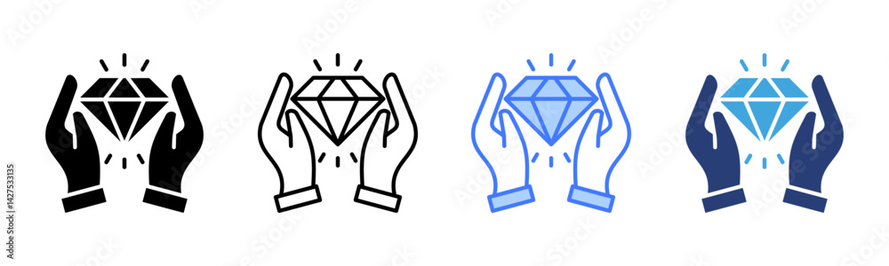 Poster Value icon sheet multiple style collection