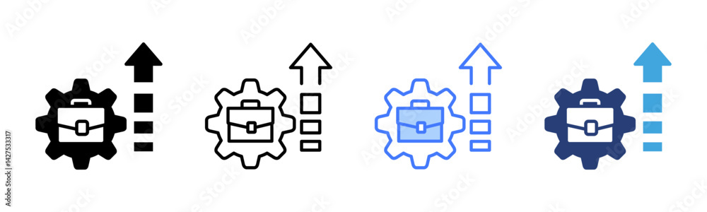 Poster Development icon sheet multiple style collection