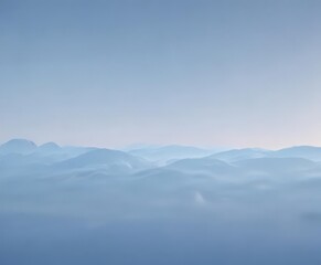 Fototapeta premium Soft blue pastel sky gradient, tranquil abstract background, ethereal, scene, atmosphere