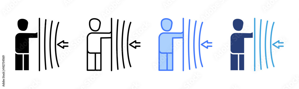 Aufkleber resilience icon sheet multiple style collection