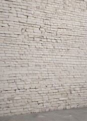 Weathered white brick wall, textured surface, grunge  , crack, decay, rough