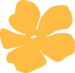 Minimalist Five Petal Floral Shape Design