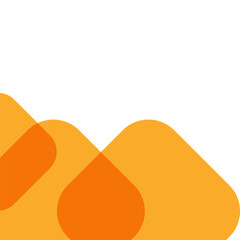 Orange Minimalist Rounded Corner