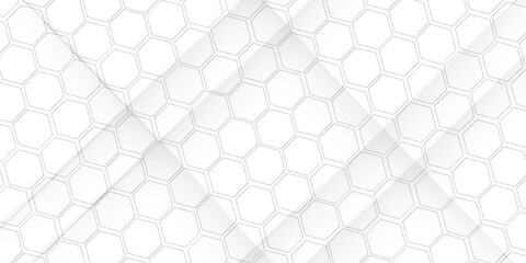 Naklejka premium hexagon geometric pattern. seamless hex background. abstract honeycomb cell. vector illustration. design for the background display, flyers, ad honey, fabric, clothes, texture, textile pattern